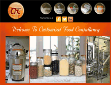 Tablet Screenshot of customisedfoodconsultancy.com